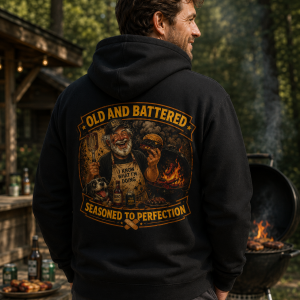 Old and Battered BBQ Hoodie
