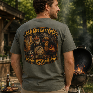 Old and Battered BBQ tee