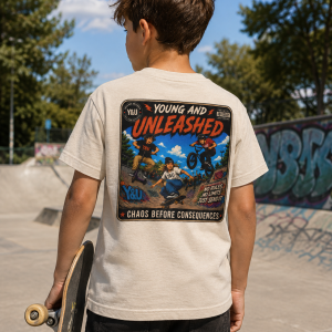 Young & Unleashed  Skate Park Kids Tee